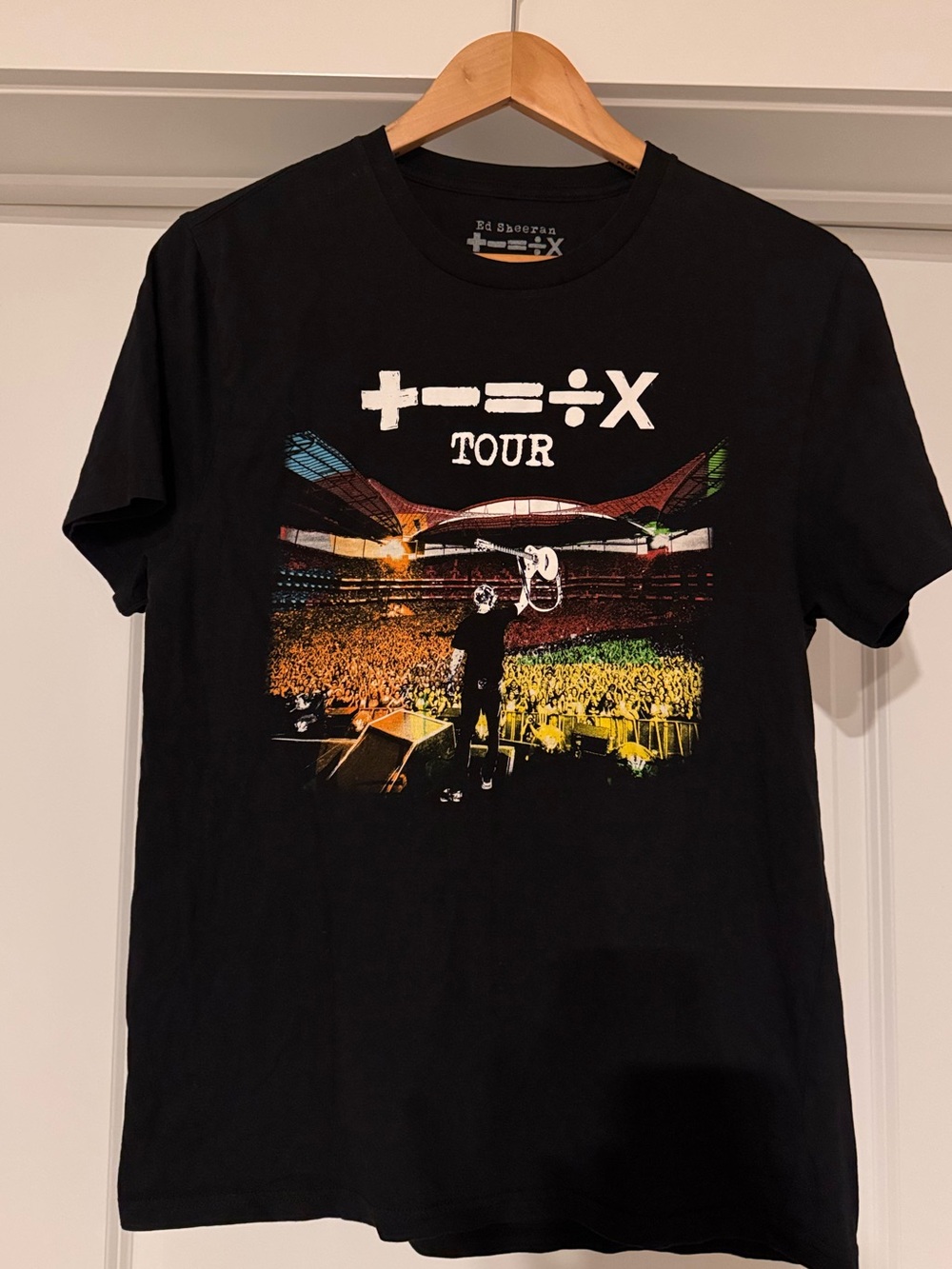 Ed Sheeran Mathematics Tour 2023 Official Concert T-Shirt Black Small